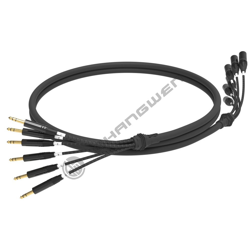 Multi channel Canon male head+audio cable 4, 6, 8, 12, 16 channels
